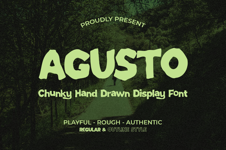 Agusto - Chunky Hand Drawn Display