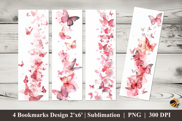 Lots of Butterfly Bookmarks Sublimation Design