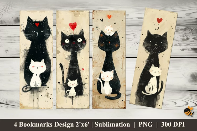 Cute Charm Bookmarks Sublimation Design