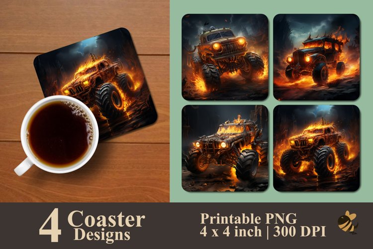 Car Coaster Sublimation Designs Image 10