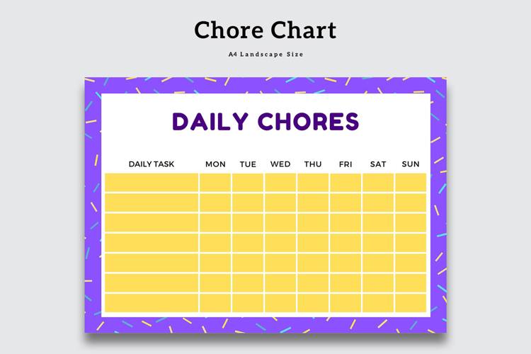 Canva Daily Chores List