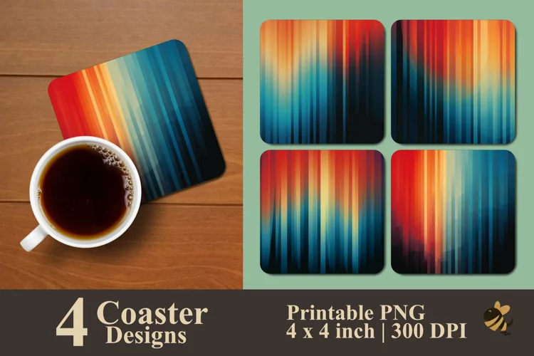 Abstract Background Coaster Sublimation Designs