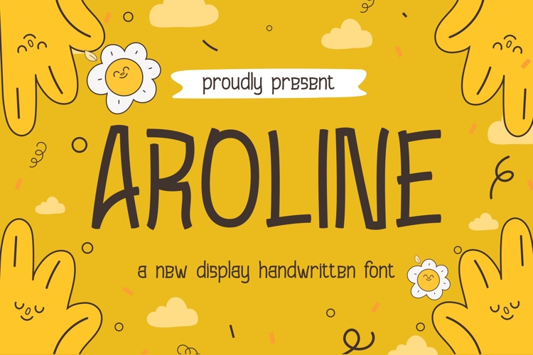 Aroline || Modern Playful Handwritten Font