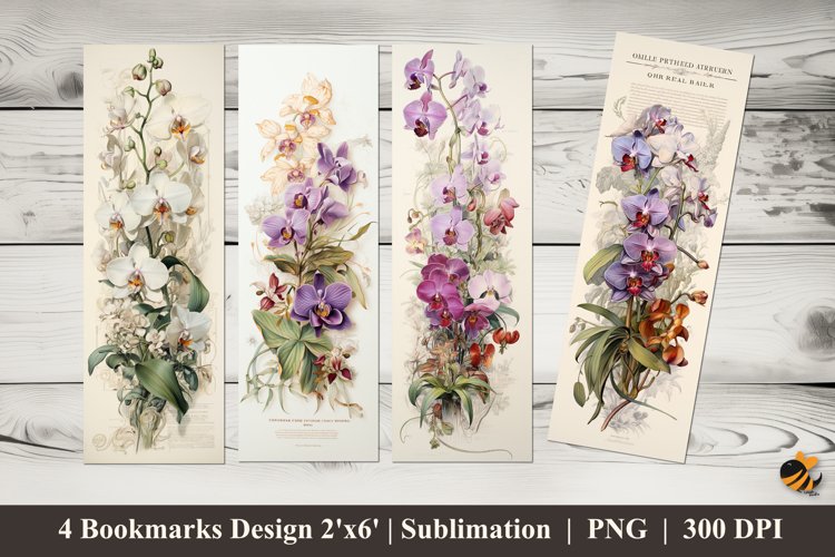 Vintage Journal Paper Bookmarks Sublimation Design example image 1
