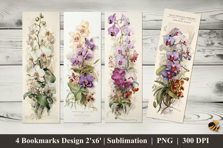 Vintage Journal Paper Bookmarks Sublimation Design