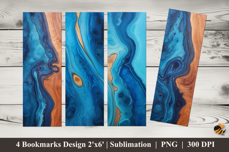 Wooden Art Crafts Bookmarks Sublimation Design example image 1