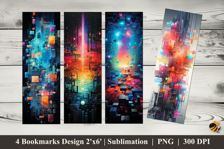 Geometric Absolution Bookmarks Sublimation Design