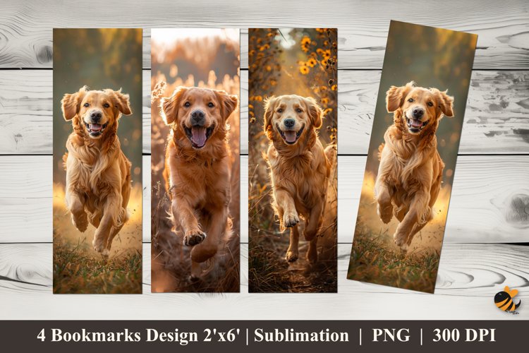 Cute Dog Bookmark Sublimation Design example image 1