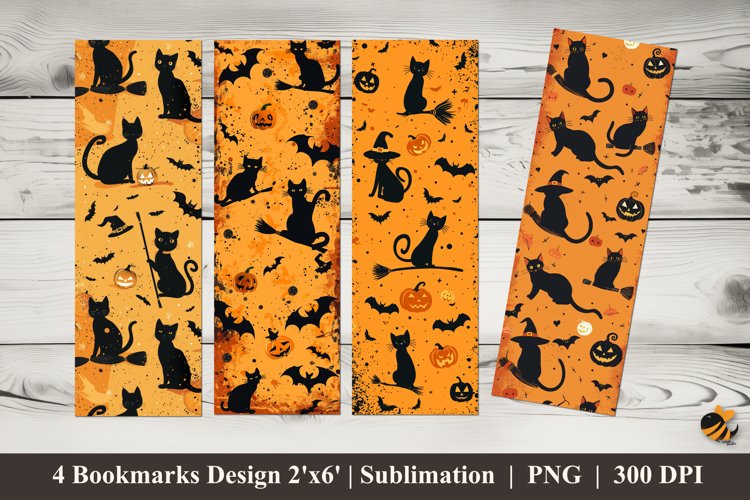 Halloween Pattern Bookmarks Sublimation Design