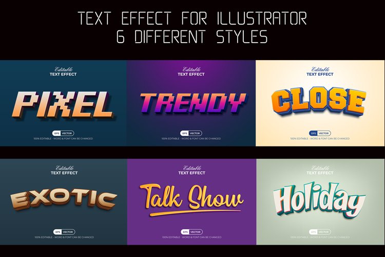 3D Text Effect Style Bundle (2254100)