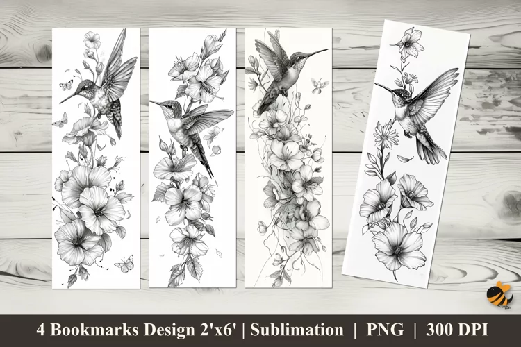 Simple Tattoo Design Bookmarks Sublimation Design