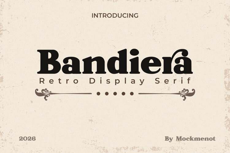 Bandiera - Retro Bold Serif example image 1