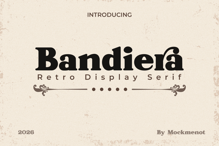Bandiera - Retro Bold Serif