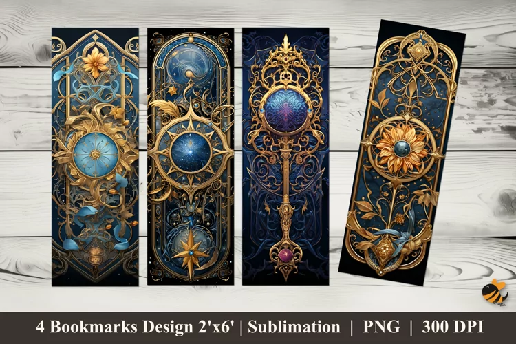 Illustration Bookmarks Sublimation Design