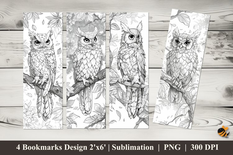 Coloring Book Bookmarks Sublimation Design example image 1