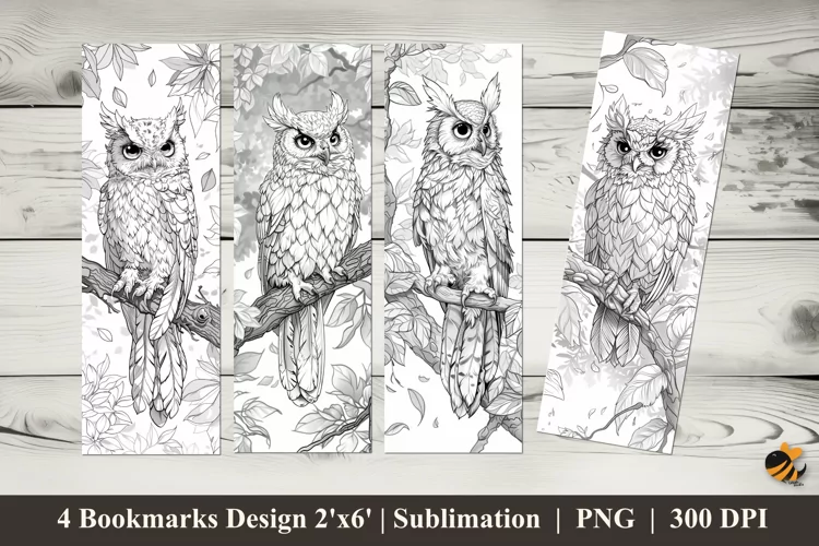 Coloring Book Bookmarks Sublimation Design