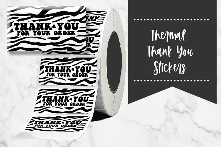 Thank You Zebra Small Business Thermal Stickers