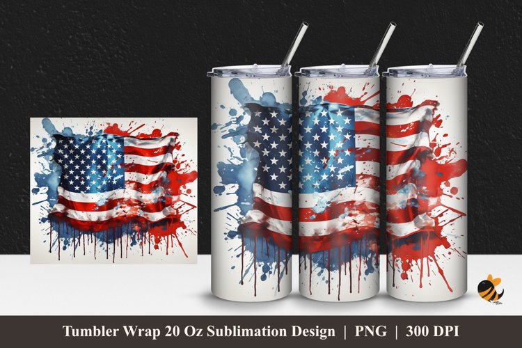 Struggle Flag Tumbler Wrap Sublimation Design 1