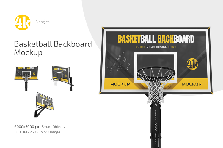 Basketball Backboard Mockup Set