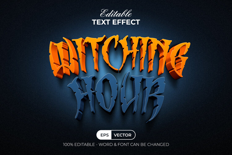Halloween Text Effect 3D Style example image 1