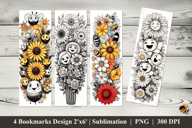 Happy Garden Bookmarks Sublimation Design