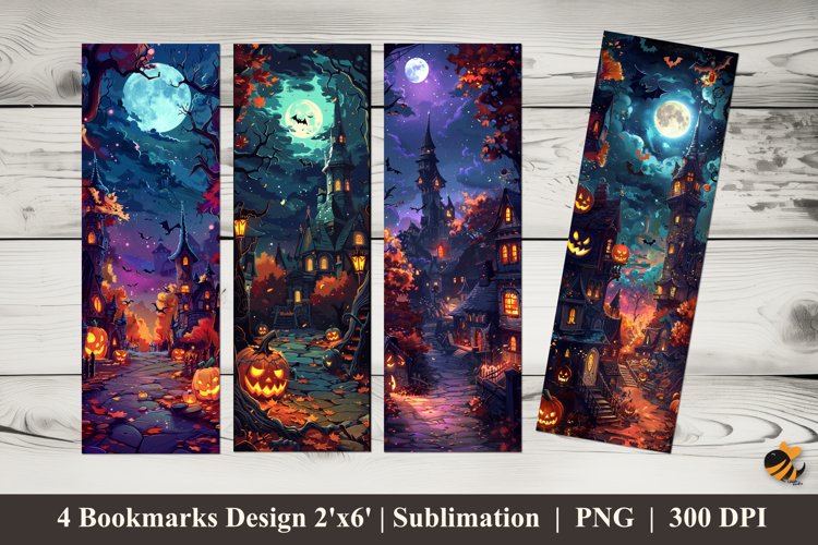 Halloween Magic Bookmarks Sublimation Design