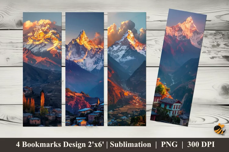 Fresh Morning Bookmarks Sublimation Design