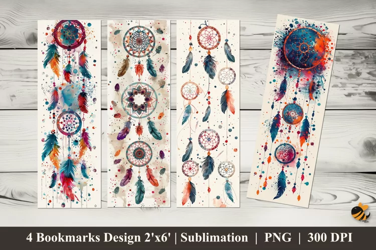 Boho Bookmarks Sublimation Design