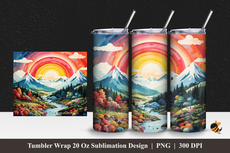 Rainbow Tumbler Wrap Image 8