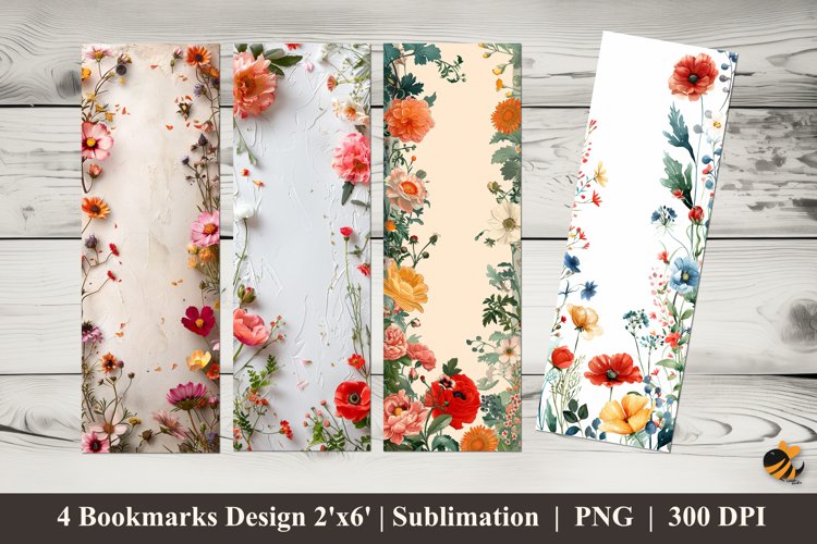 Beautiful Template Bookmarks Sublimation Design
