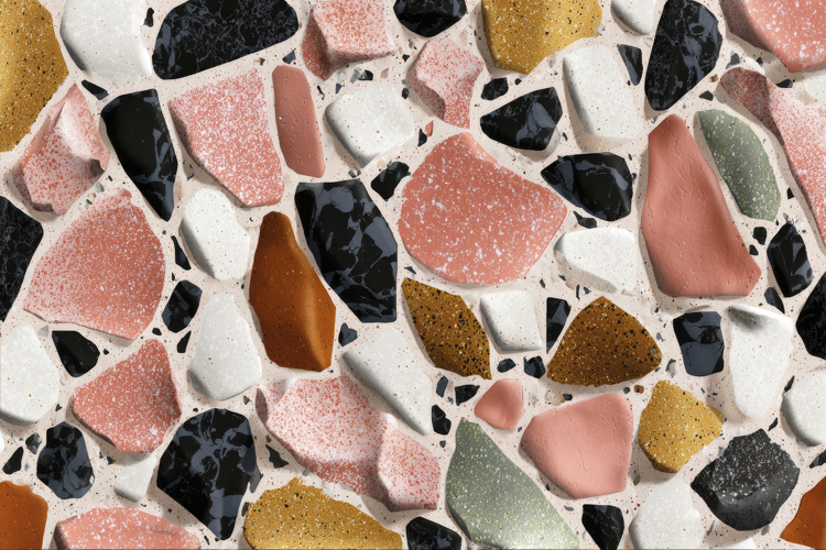Terrazzo Tiles Background