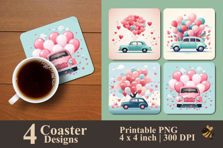 Car Coaster Sublimation Designs Image 6
