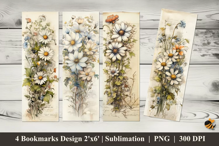 Antique Abstract Bookmarks Sublimation Design