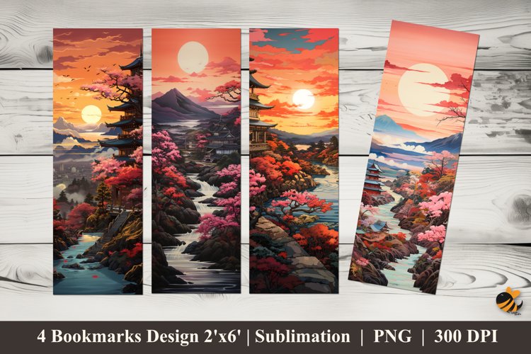 Fresh View Bookmark Sublimation Design example image 1