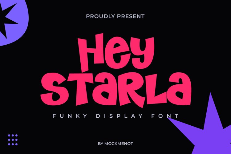 Hey Starla - Funky Display Font example image 1