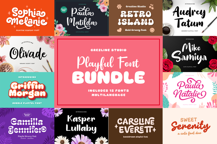 Playful Font Bundle Vol. 1