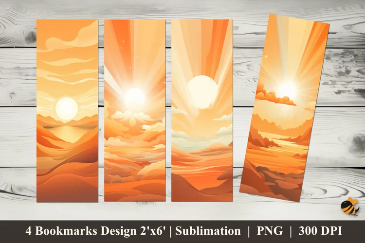 Evening Light Bookmark Sublimation Design