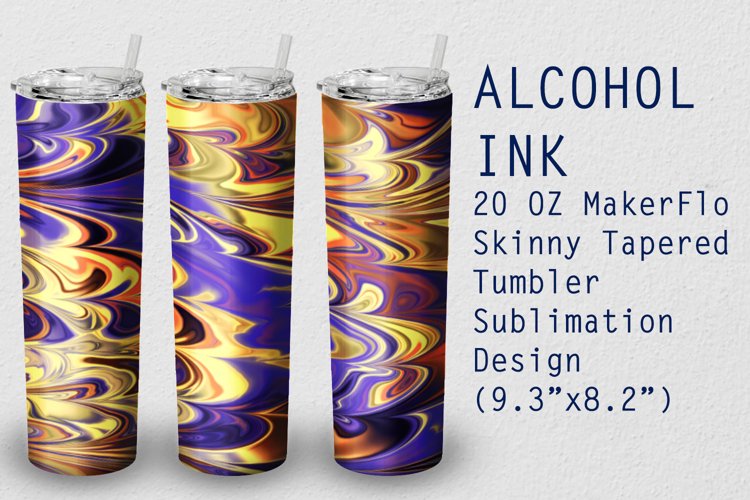 Alcohol Ink Tumbler Wrap Image 12