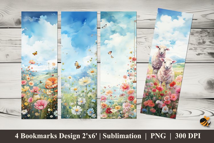 Happy Day Bookmarks Sublimation Design example image 1