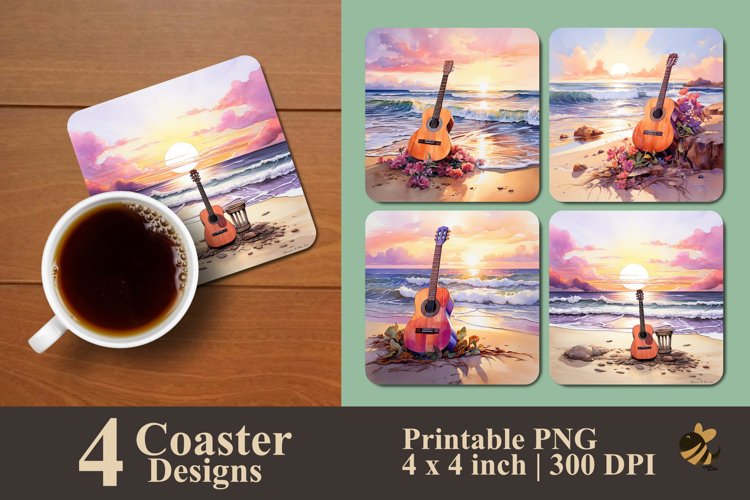 Watercolor Beach Clipart Image 6