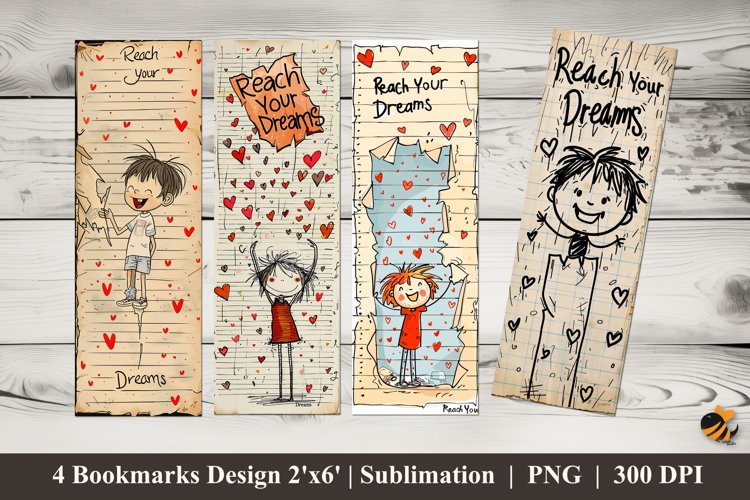 Reach Your Dream Bookmarks Sublimation Design