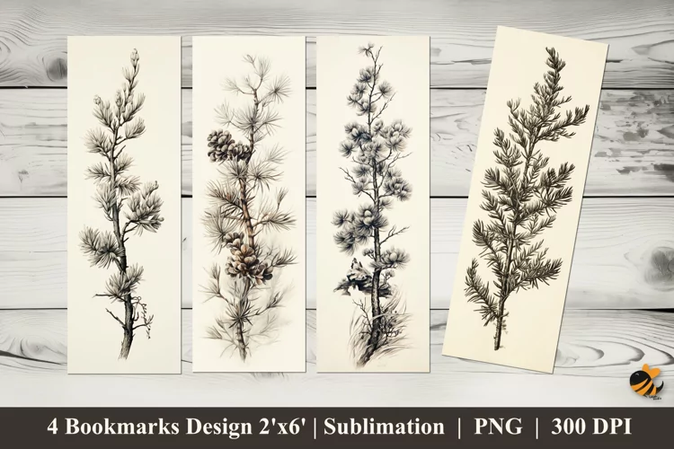 Fir Twig Bookmarks Sublimation Design