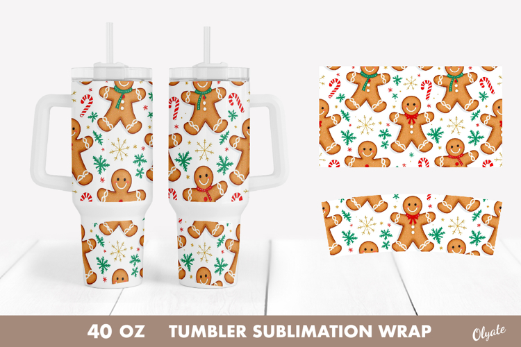 40 OZ Tumbler Wrap, Christmas Tumbler Sublimation
