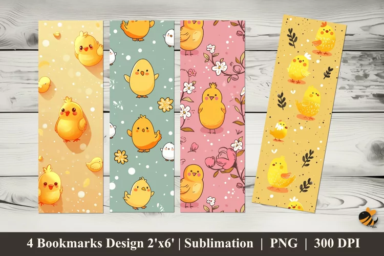 Chicks Bookmark Sublimation Design