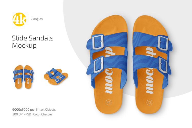 Slide Sandals Mockup Set