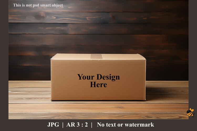 Box On The Floor Mockup Design Illustration 1 example image 1