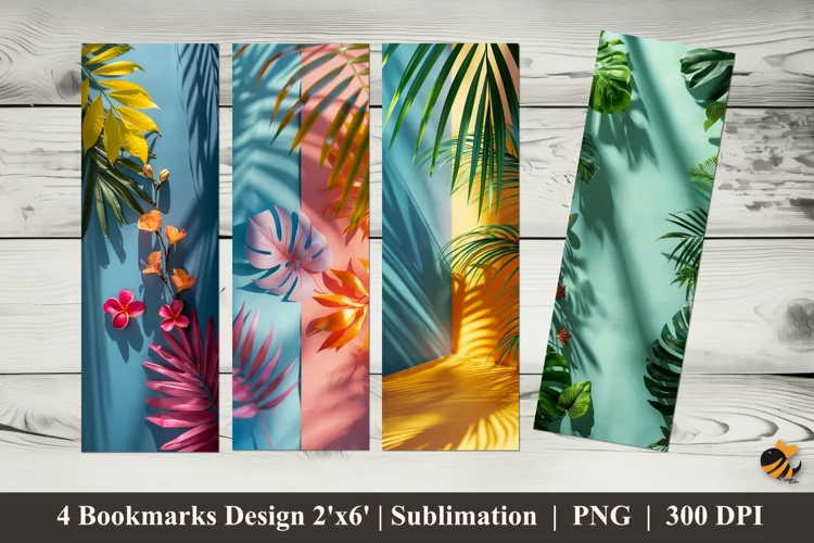 Natural Harmony Bookmark Sublimation Design