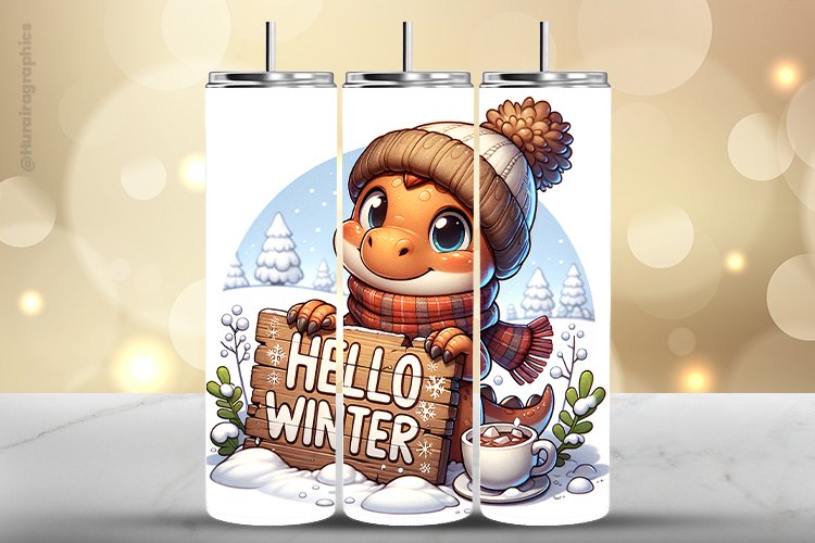 Dinasour Tumbler Wrap| Tumbler Sublimation Wrap