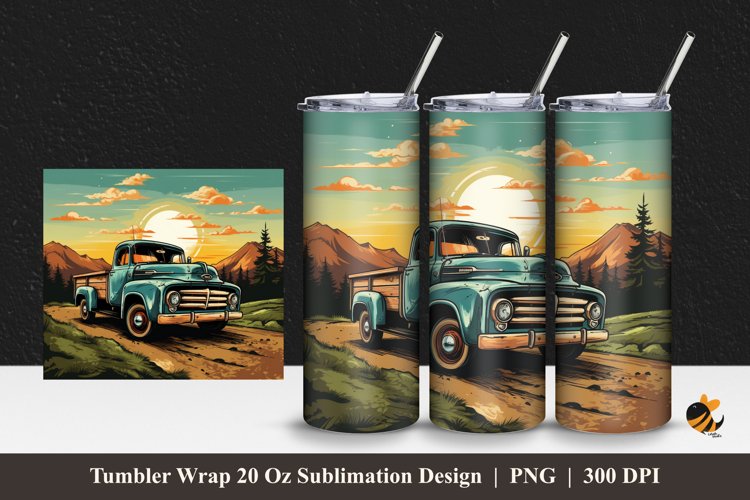 Vintage Truck Clipart Image 2