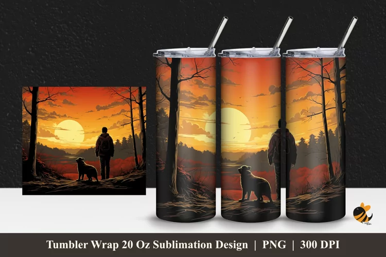 Journey Tumbler Wrap Sublimation Design 1